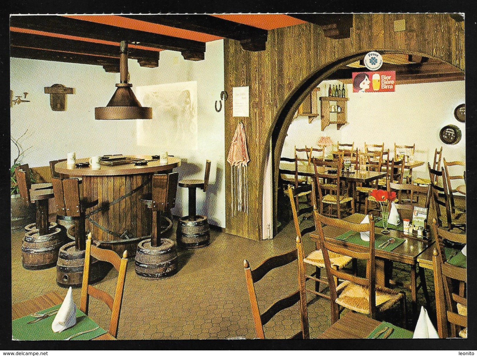 LICHTENSTEIG SG Toggenburg BRAUSTUBE Innenansicht Restaurant - Lichtensteig