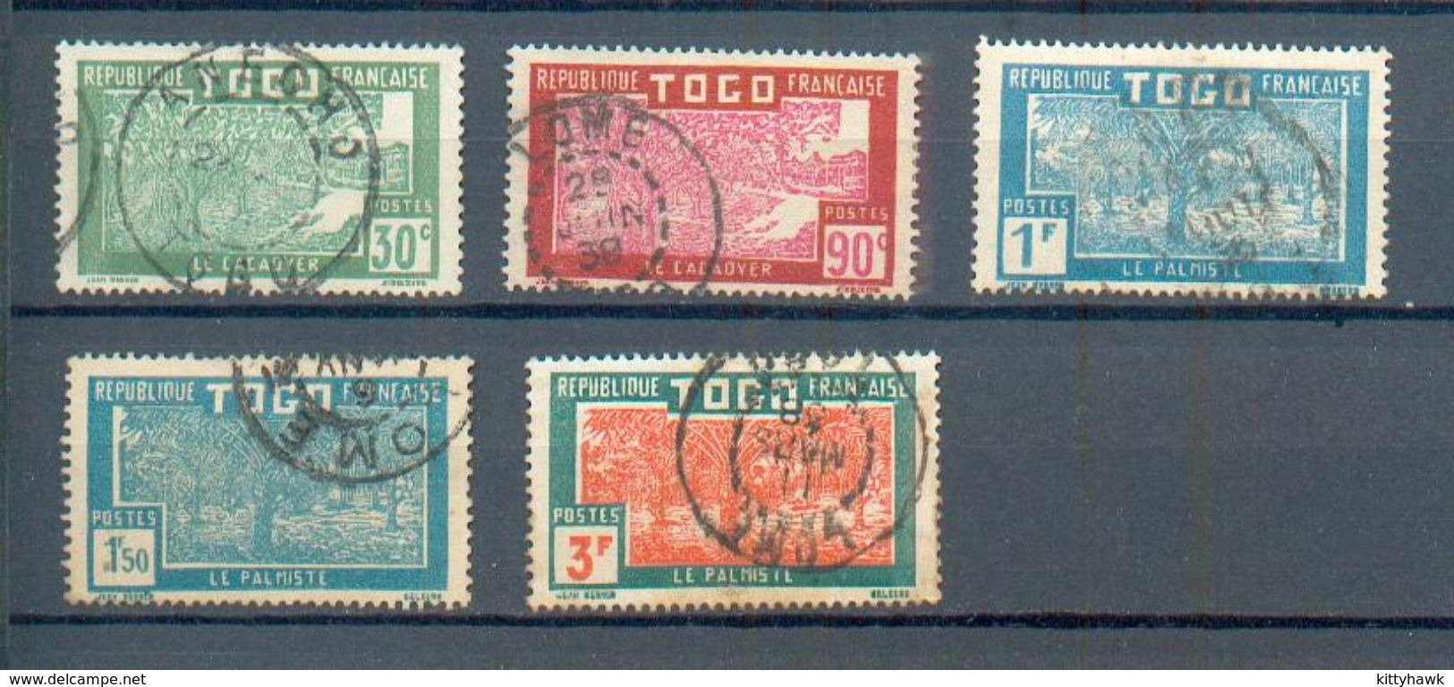 TOGO 405 - YT 144-146-147-148-149 Obli - Used Stamps