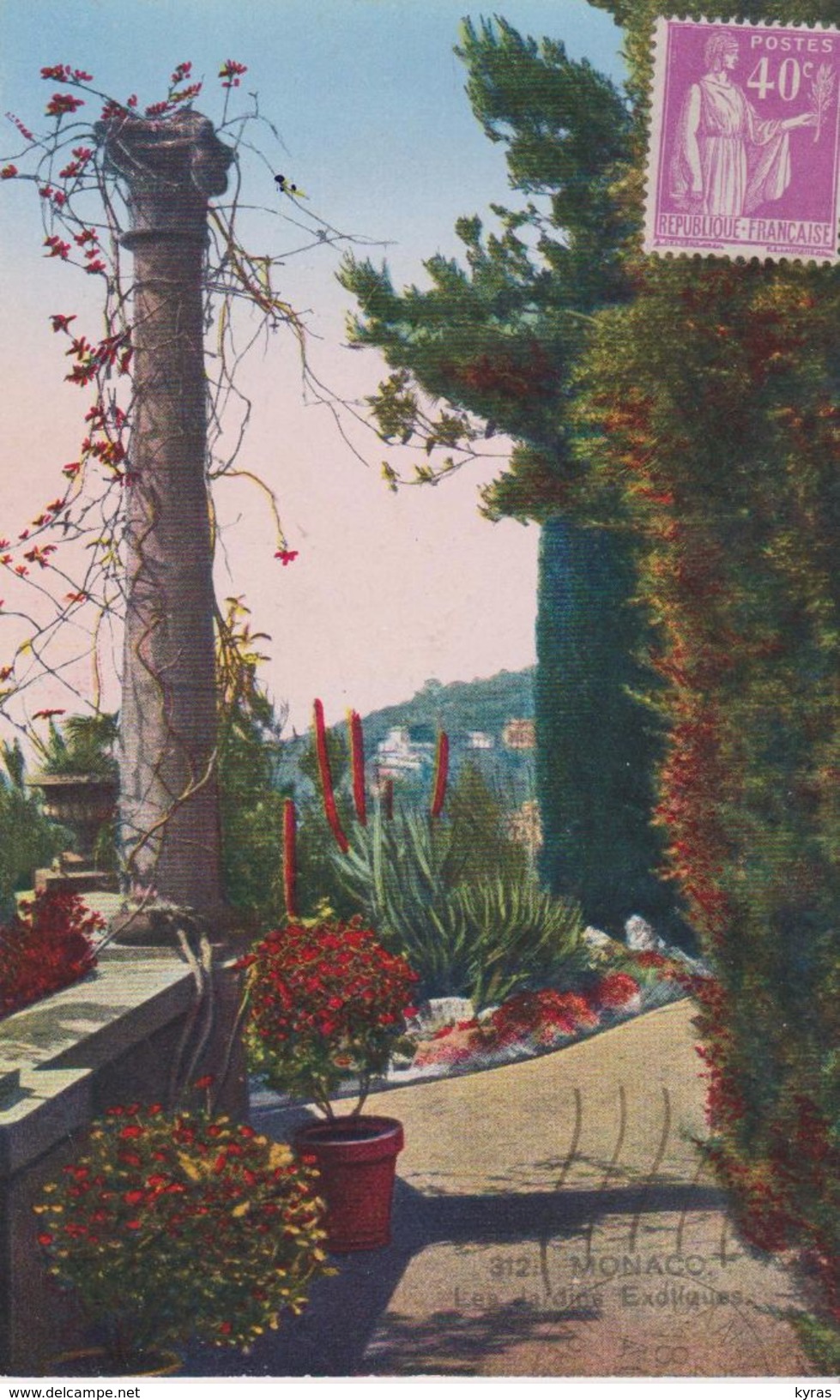 MONACO . Les Jardins Exotiques ( + Timbre Type Paix . 40c. Lilas NON Oblitéré  Type II) - Exotische Tuin