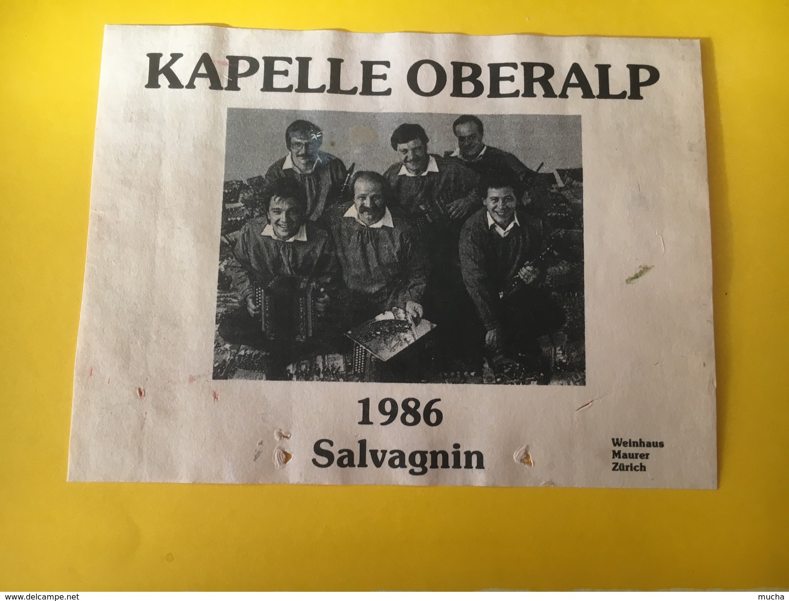 5643 -  Kapelle Oberalp Salvagnin 1986 Suisse - Música