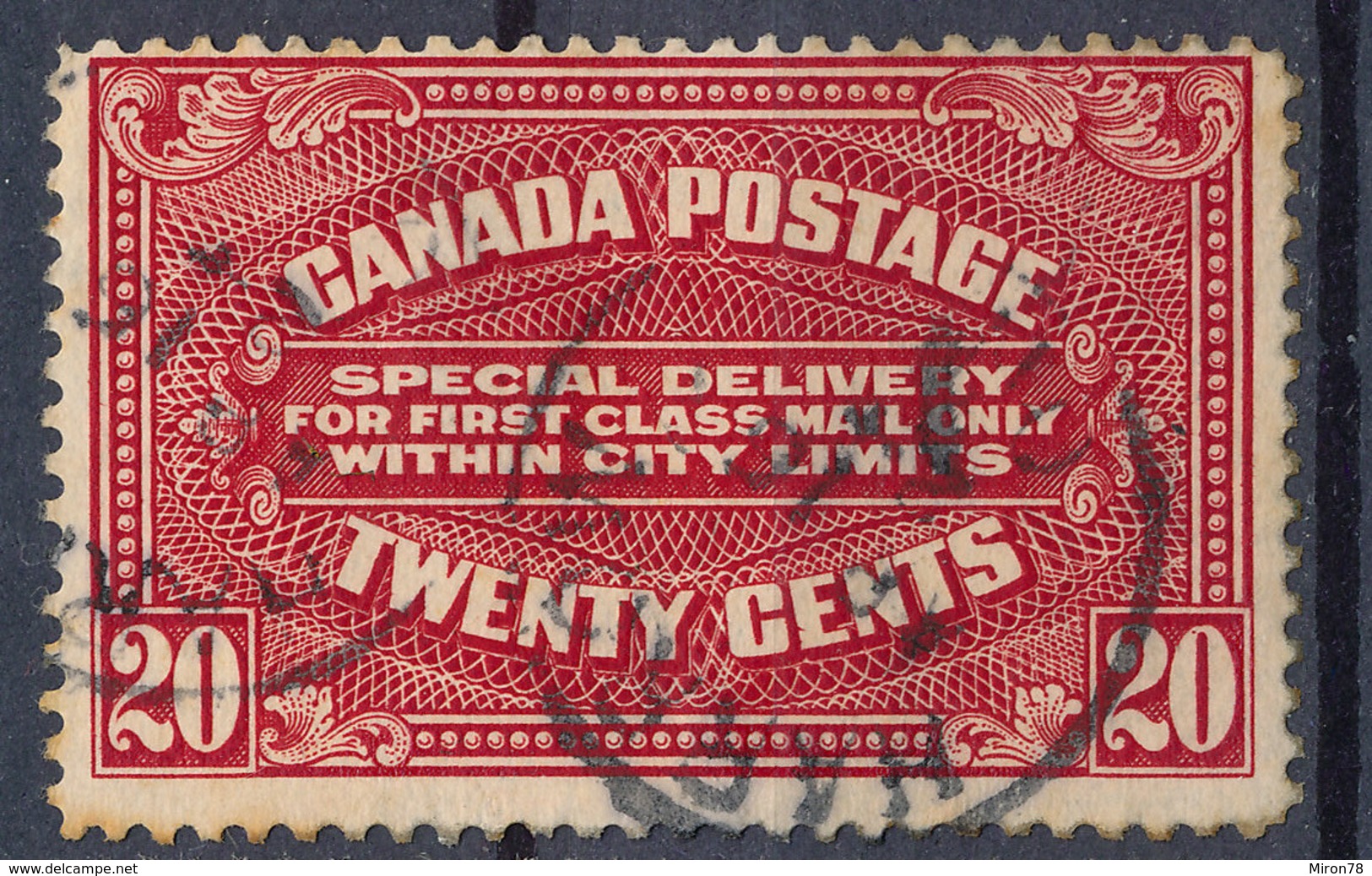 Stamp Canada  1922 20c Used - Eilbriefmarken