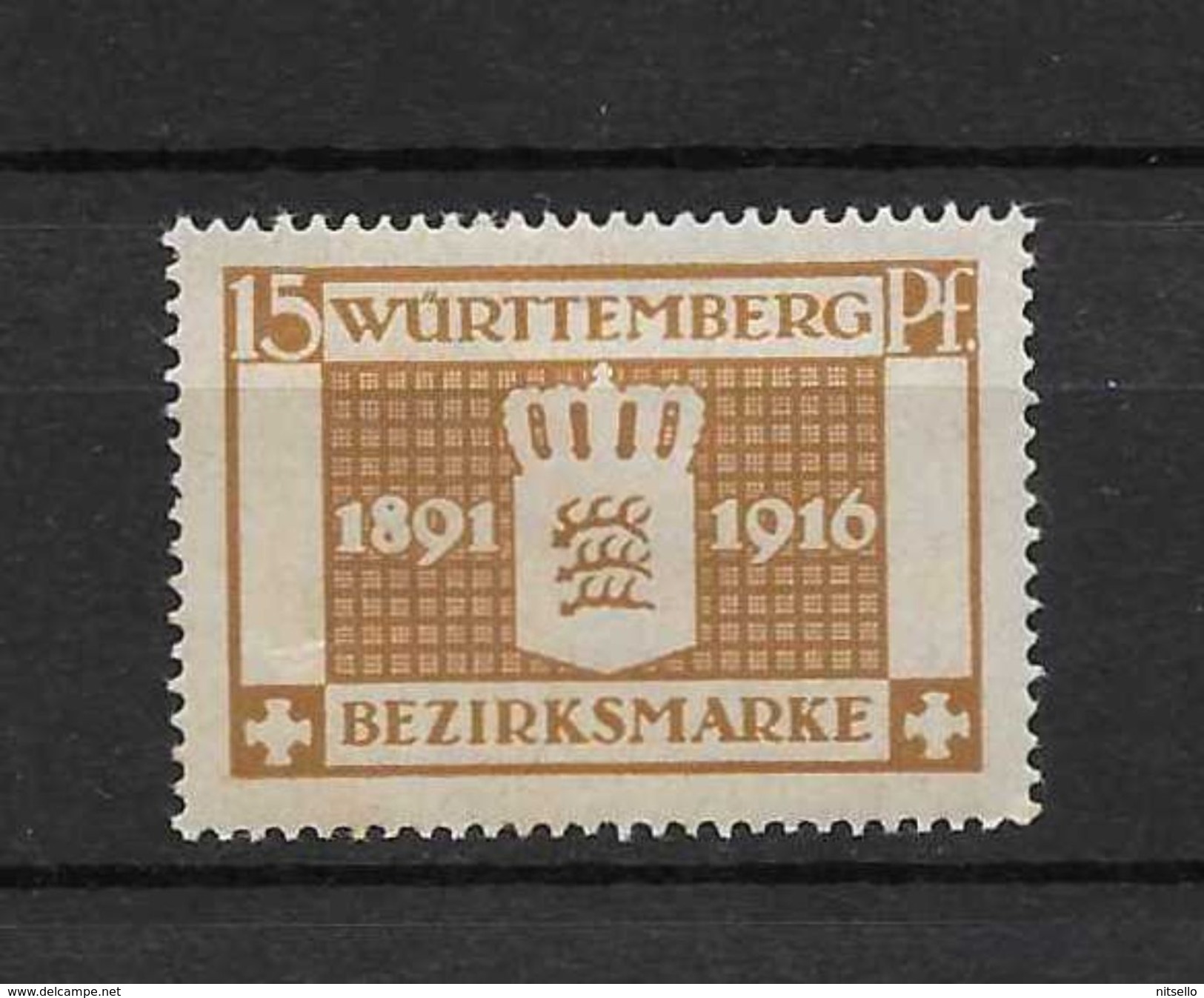 LOTE 1437  ///   ALEMANI - WURTEMBERG      YVERT Nº: 74 *MH - Ungebraucht