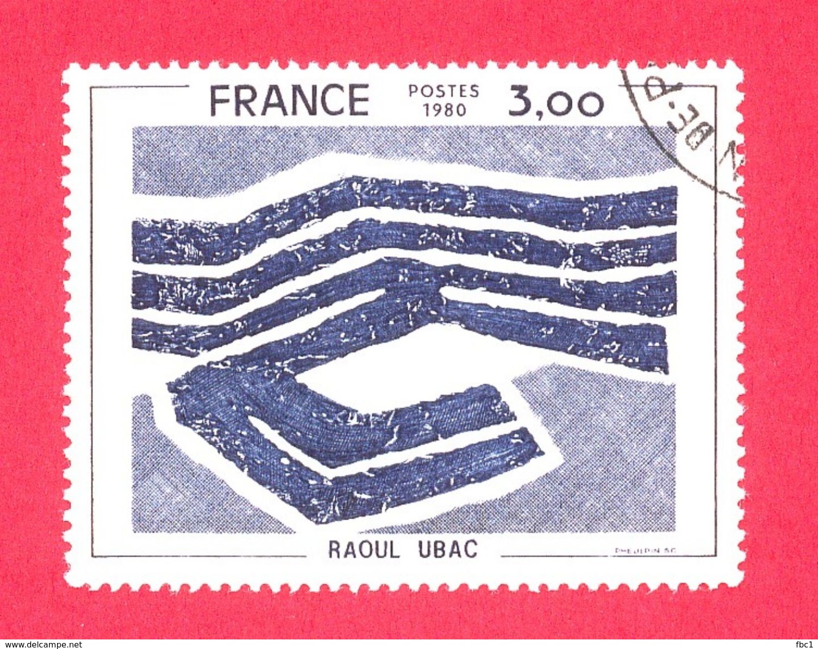 N°2075b (1979) Couleur Beige Omise - Oblitéré - Raoul Ubac - Oblitérés