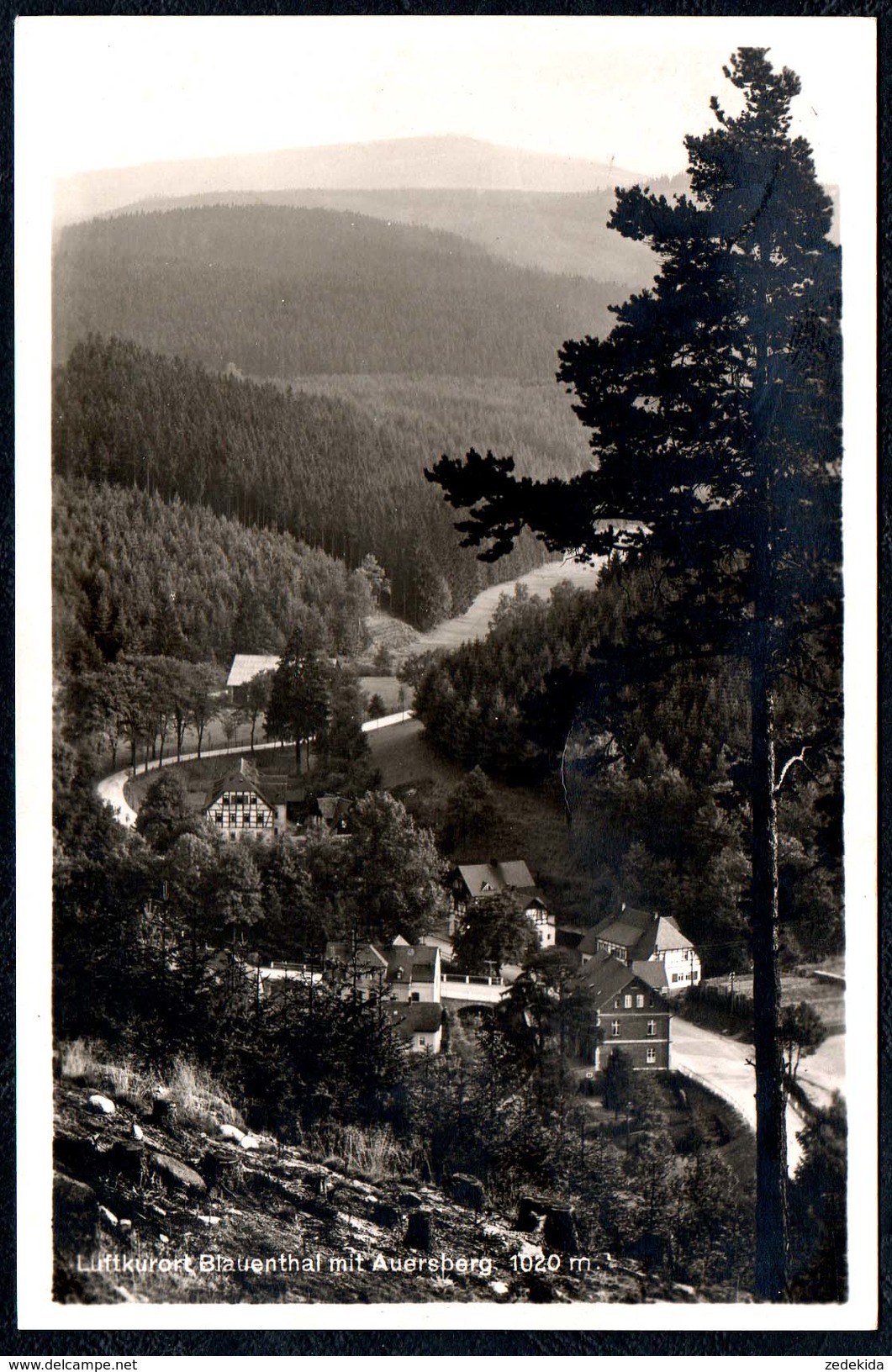 A8444 - Blauenthal Mit Auersberg Bei Eibenstock - Gel 1932 - Max Teller - Eibenstock