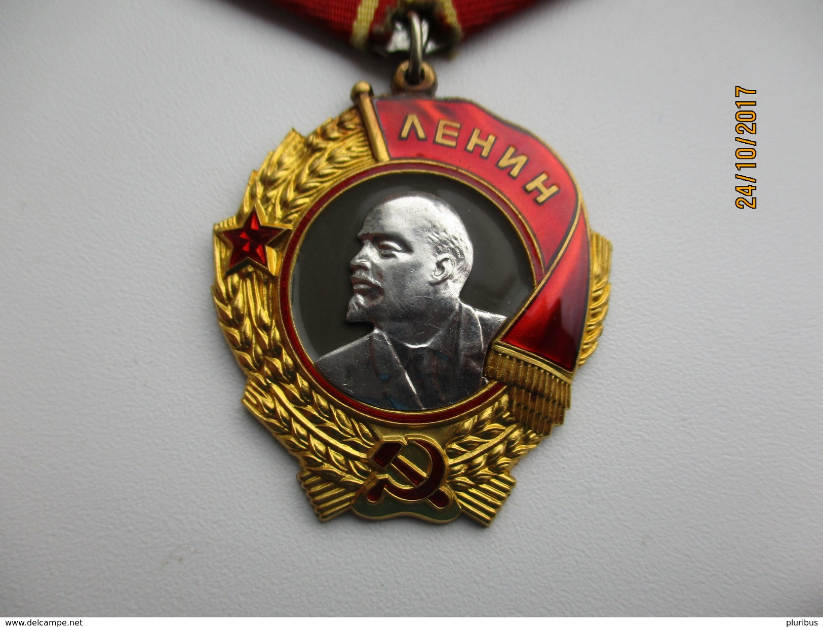 RUSSIA USSR LENIN ORDER ORDEN MEDAL , GOLD 950 + PLATINUM , ORIGINAL - Russia