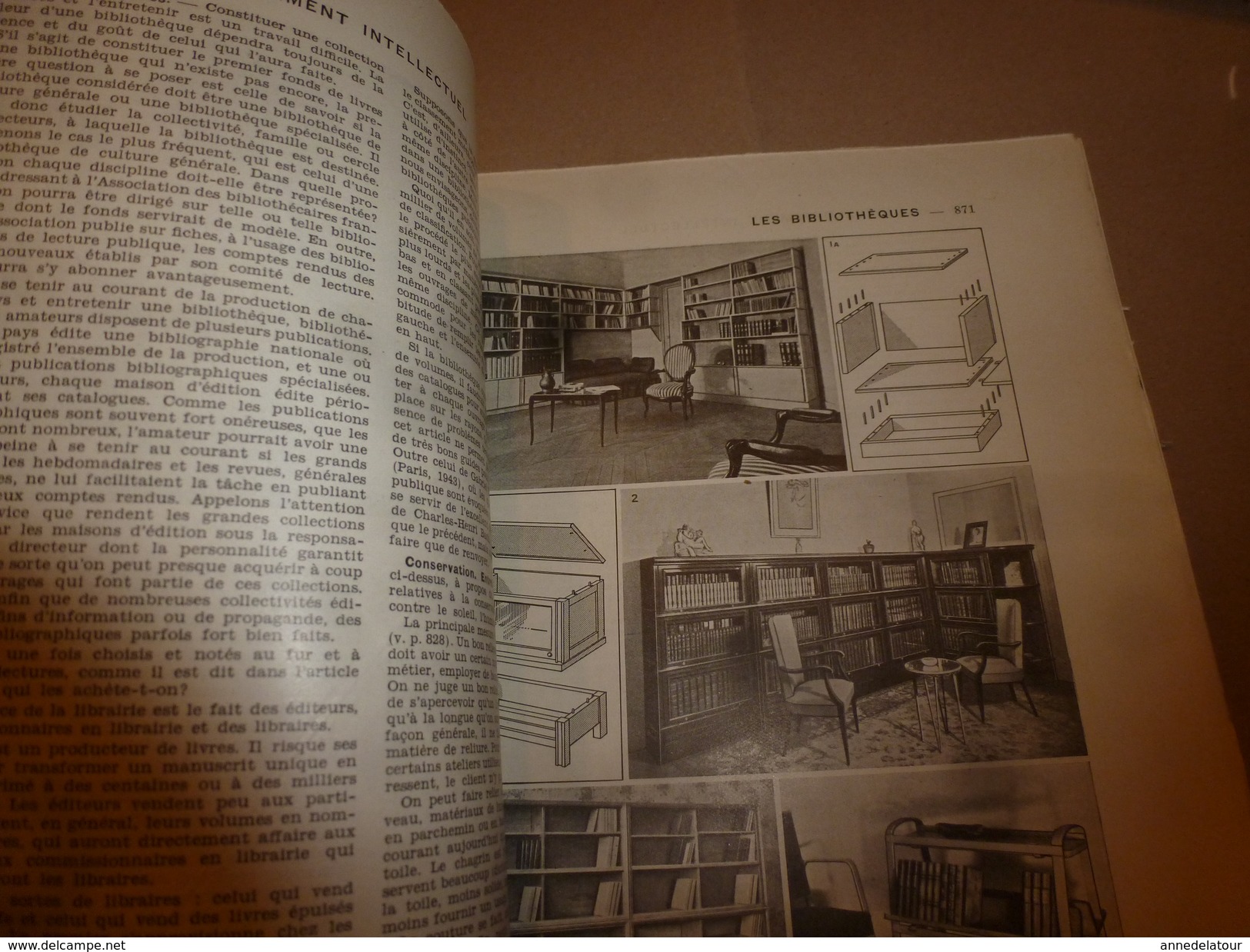 1950 ENCYCLOPEDIE FAMILIALE LAROUSSE ----->  La Lecture,Les Bibliothèques,Les Musées,Le Théâtre,Le Cirque,Le Cinéma - Encyclopaedia