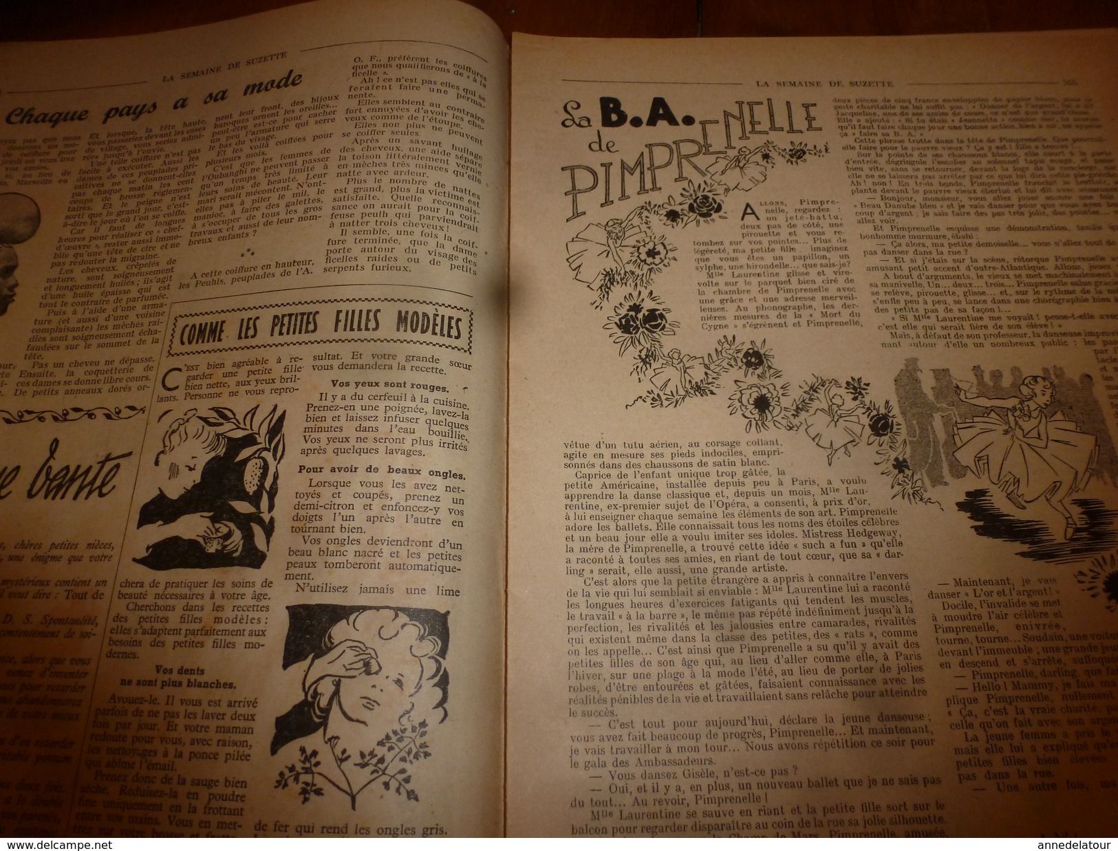 1949 LSDS : Les Merveilleuses Aventures De RIKIKI ; Chanson ---> AU BOIS ROSSIGNOLET; Etc - La Semaine De Suzette