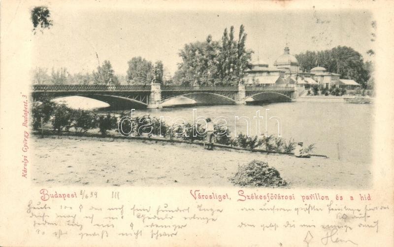 T2 1899 Budapest XIV. Városliget, Székesfővárosi Pavilon és Híd - Non Classés