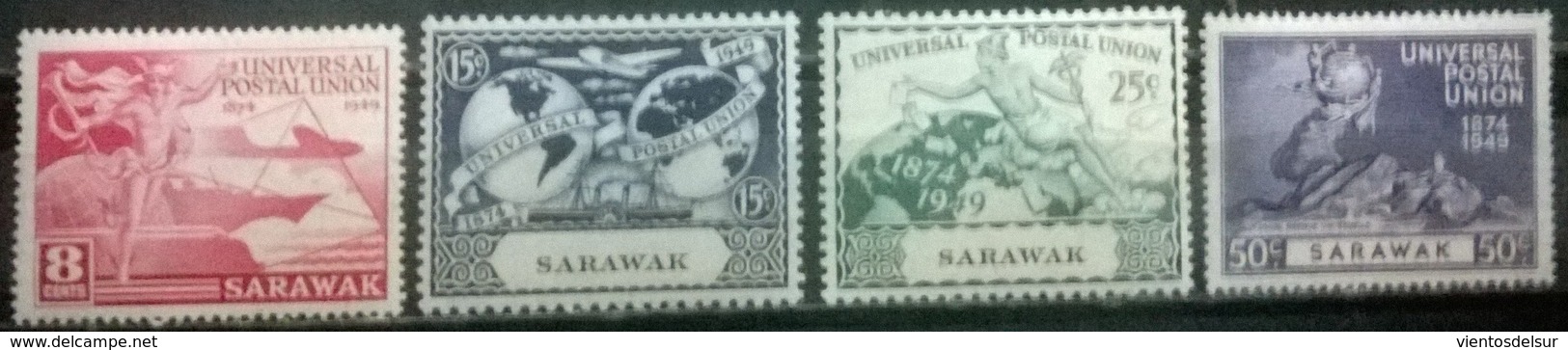 SARAWAK - UPU - KGVI - YVERT # 168/71  - MNH SET - Sarawak (...-1963)