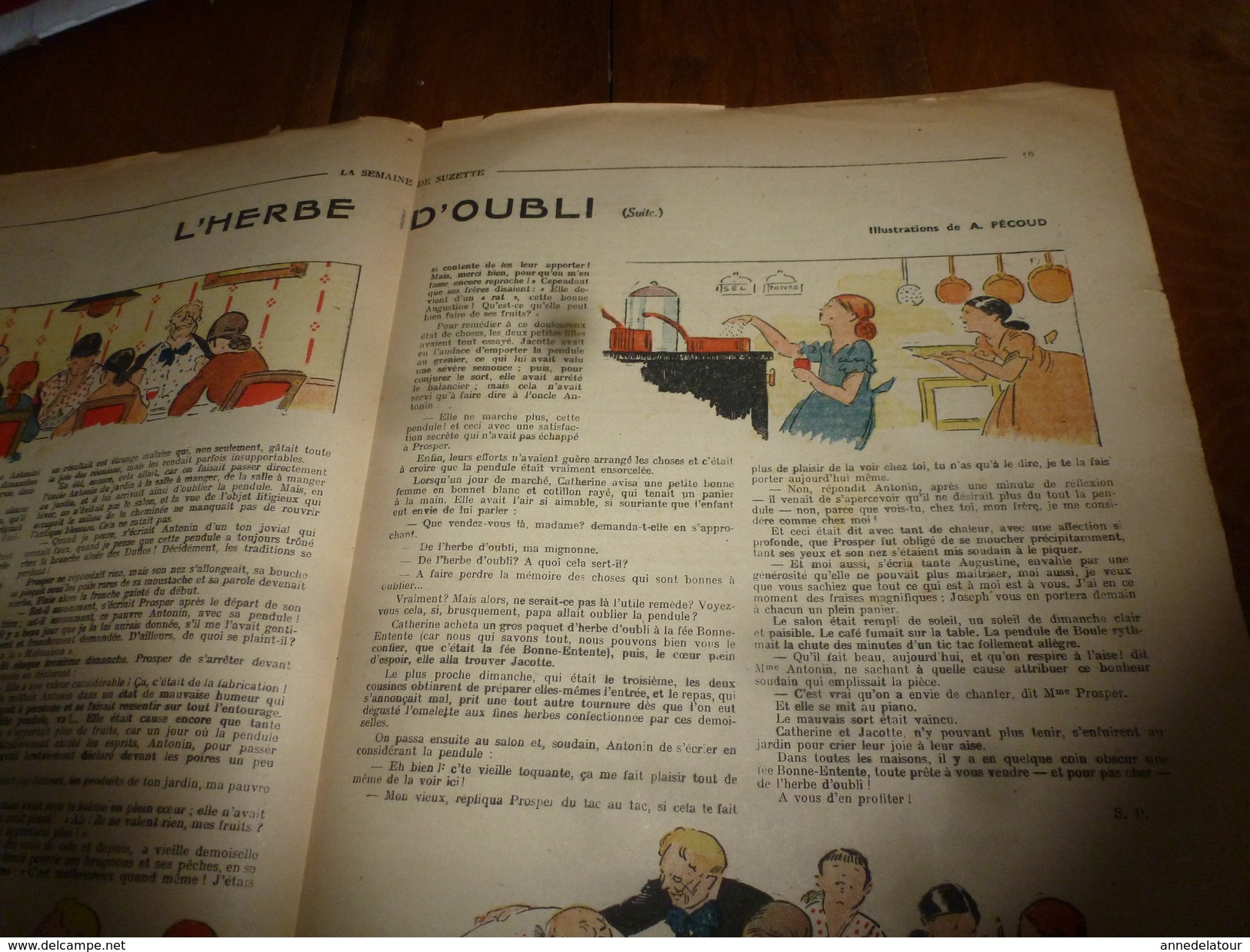 1946 LSDS (La Semaine De Suzette) : L'HERBE D'OUBLI ; Et - La Semaine De Suzette