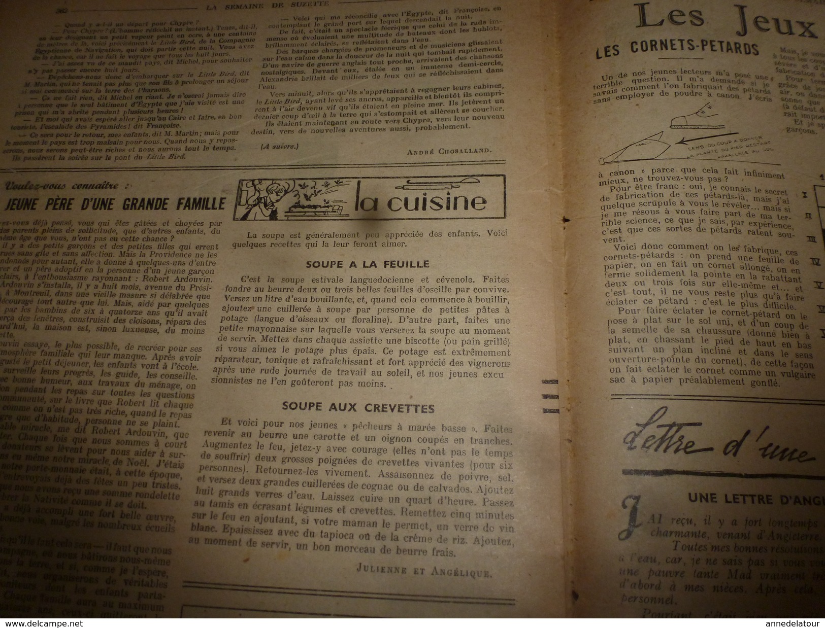 1948 LSDS  :La  RICHESSE EST DANS LE COEUR ; Etc - La Semaine De Suzette