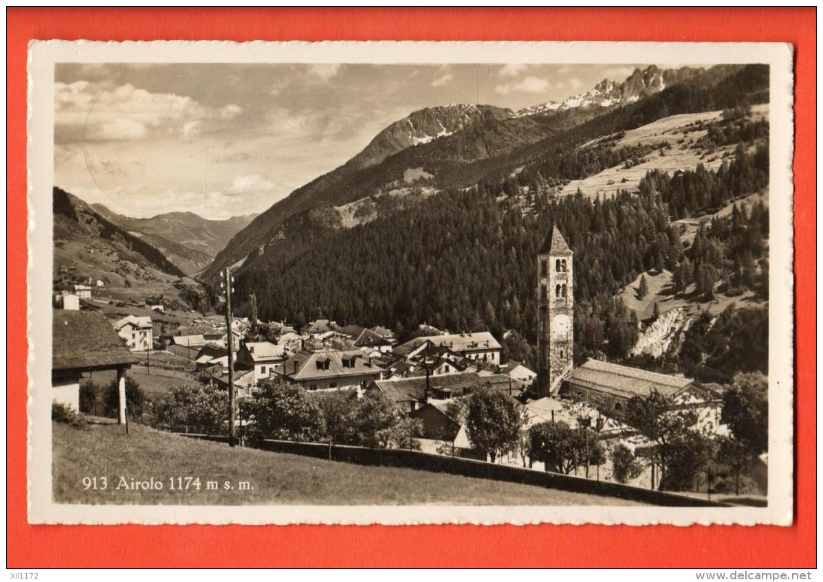 EVE-29  Airolo . Circulé Visa Censure BRB 1939 - Airolo