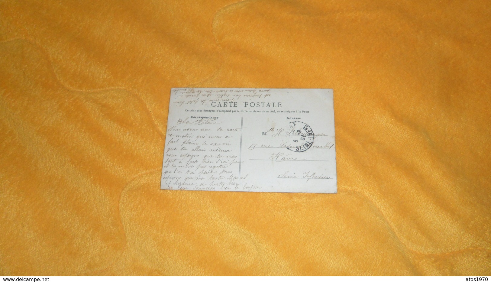 CARTE POSTALE ANCIENNE CIRCULEE DE 1910. / SEPTEUIL.- LE MARCHE. / CACHETS + TIMBRE. - Septeuil