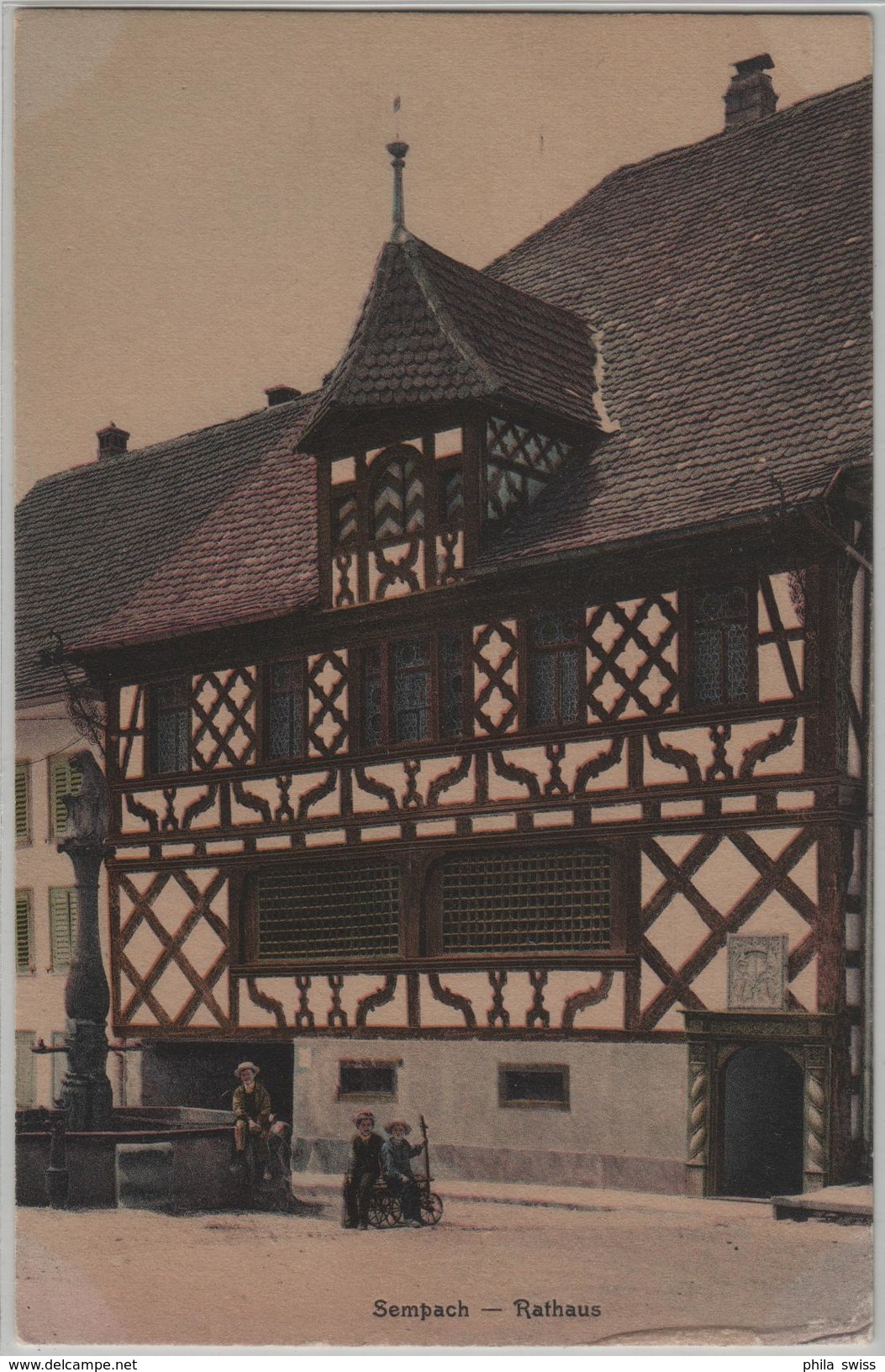 Sempach - Rathaus, Animee - Photo: E. Synnberg - Sempach