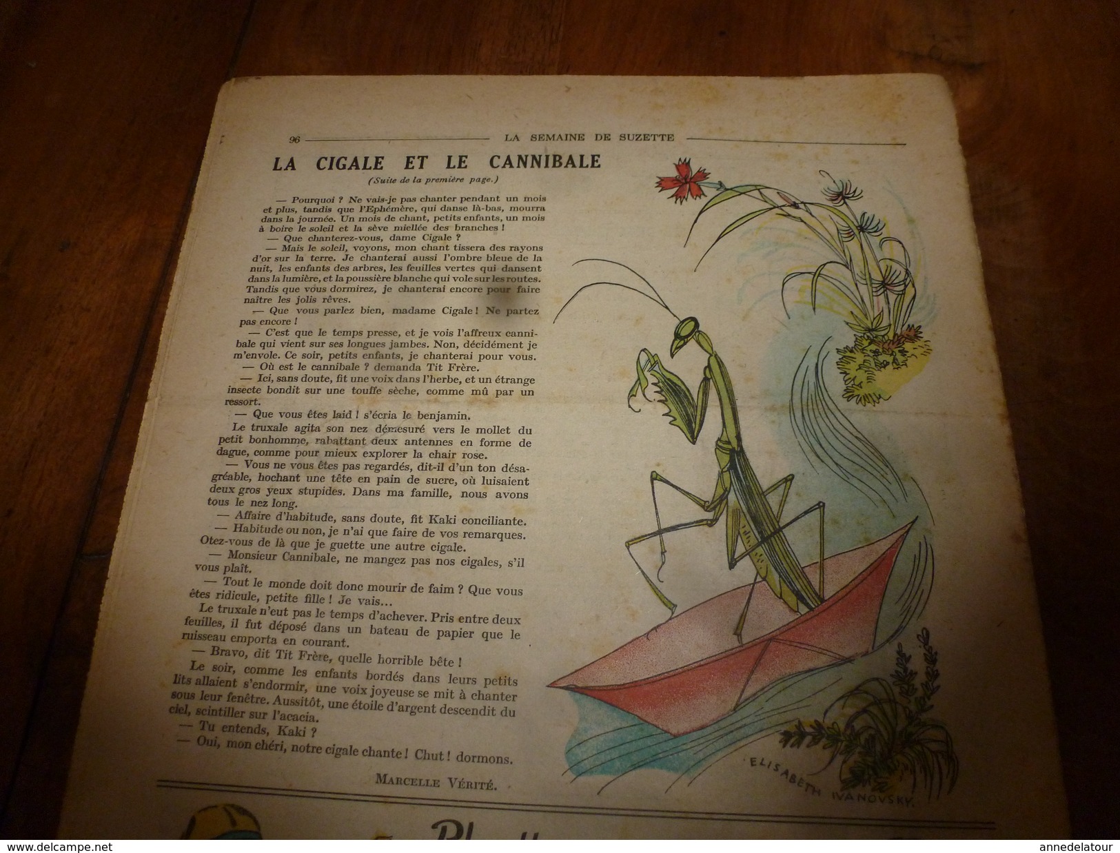 1949 LSDS : Le Train De La Reconnaissance Des Français Aux USA; La CIGALE Et Le Cannibale; Etc - La Semaine De Suzette