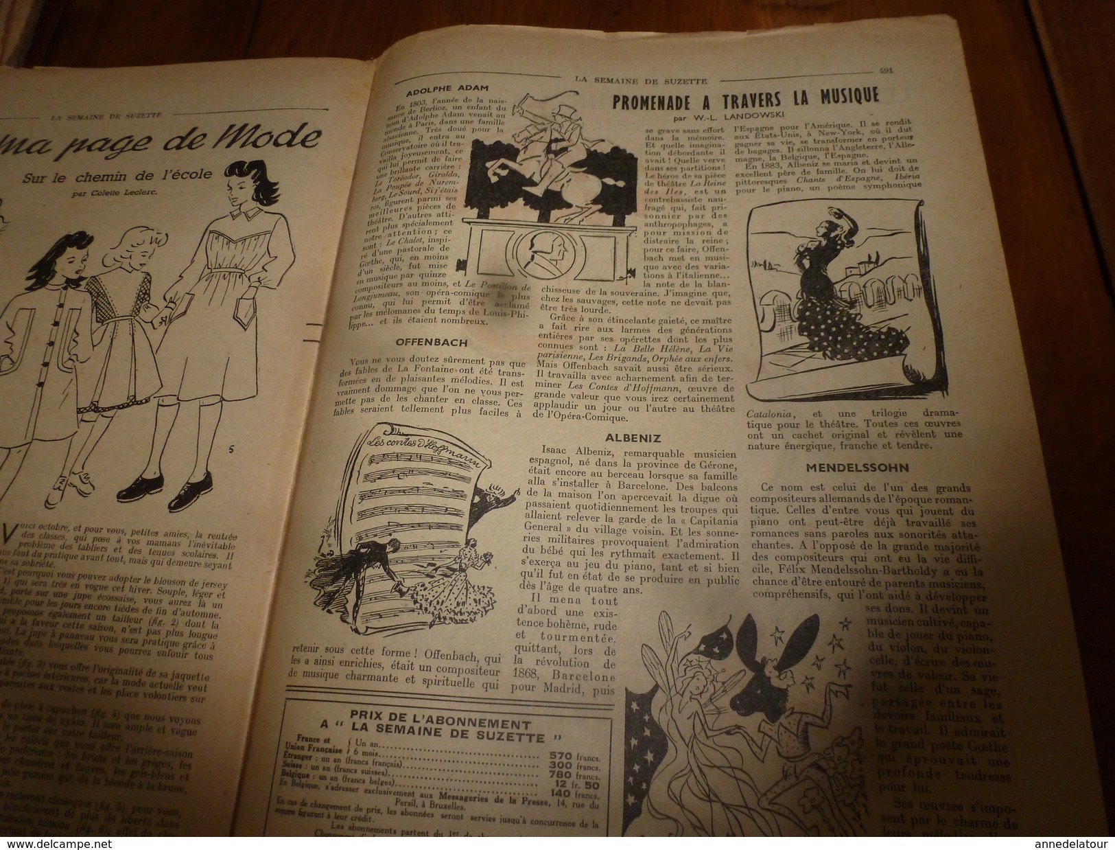 1949 LSDS  (La Semaine De Suzette) : La GUITARE Du GITAN PABLO De GRENADE (Espagne); ; Etc - La Semaine De Suzette