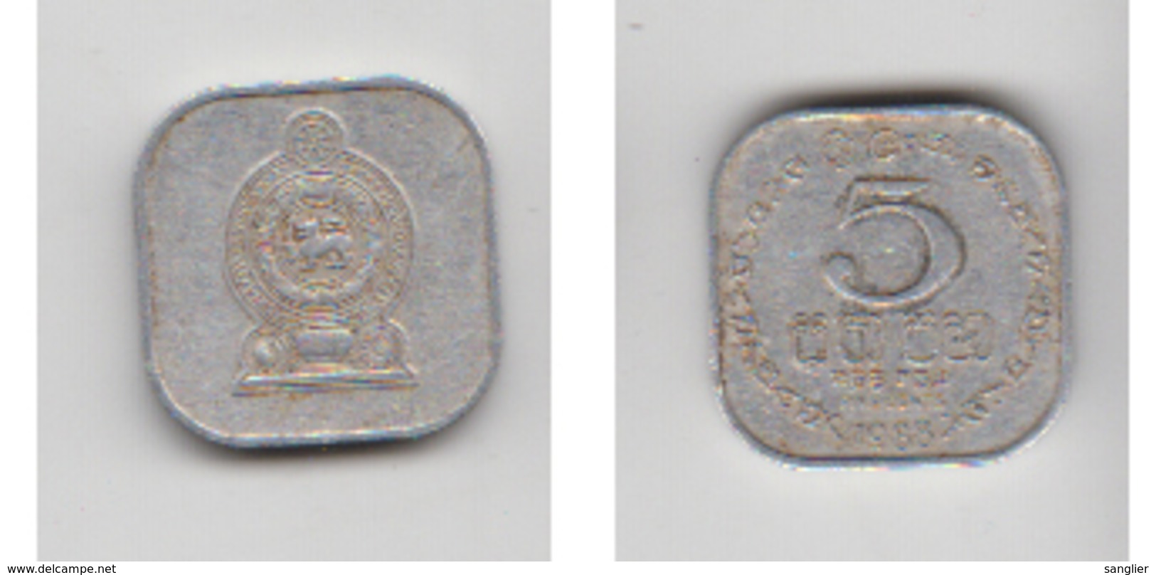 SRI LANCA - 5 CENTS  1988 - Sri Lanka