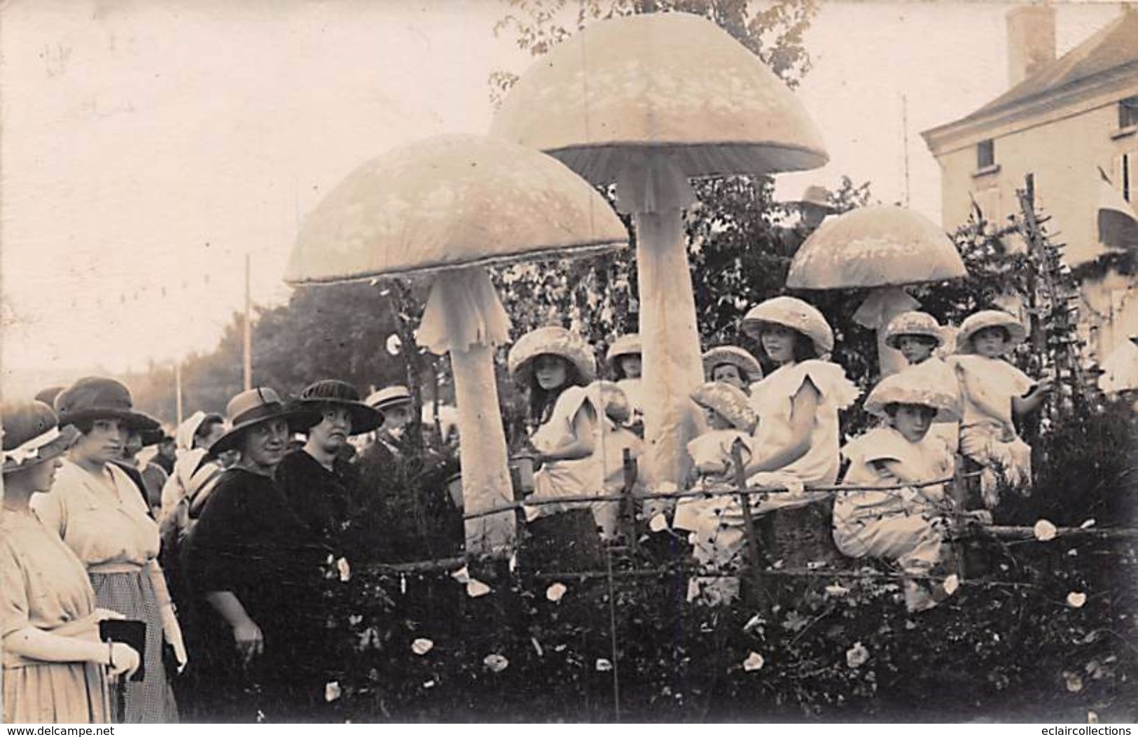 Doué La Fontaine      49   Proche Avenue De La Gare    Cavalcade. Champignons   Carte Photo   (voir Scan) - Doue La Fontaine