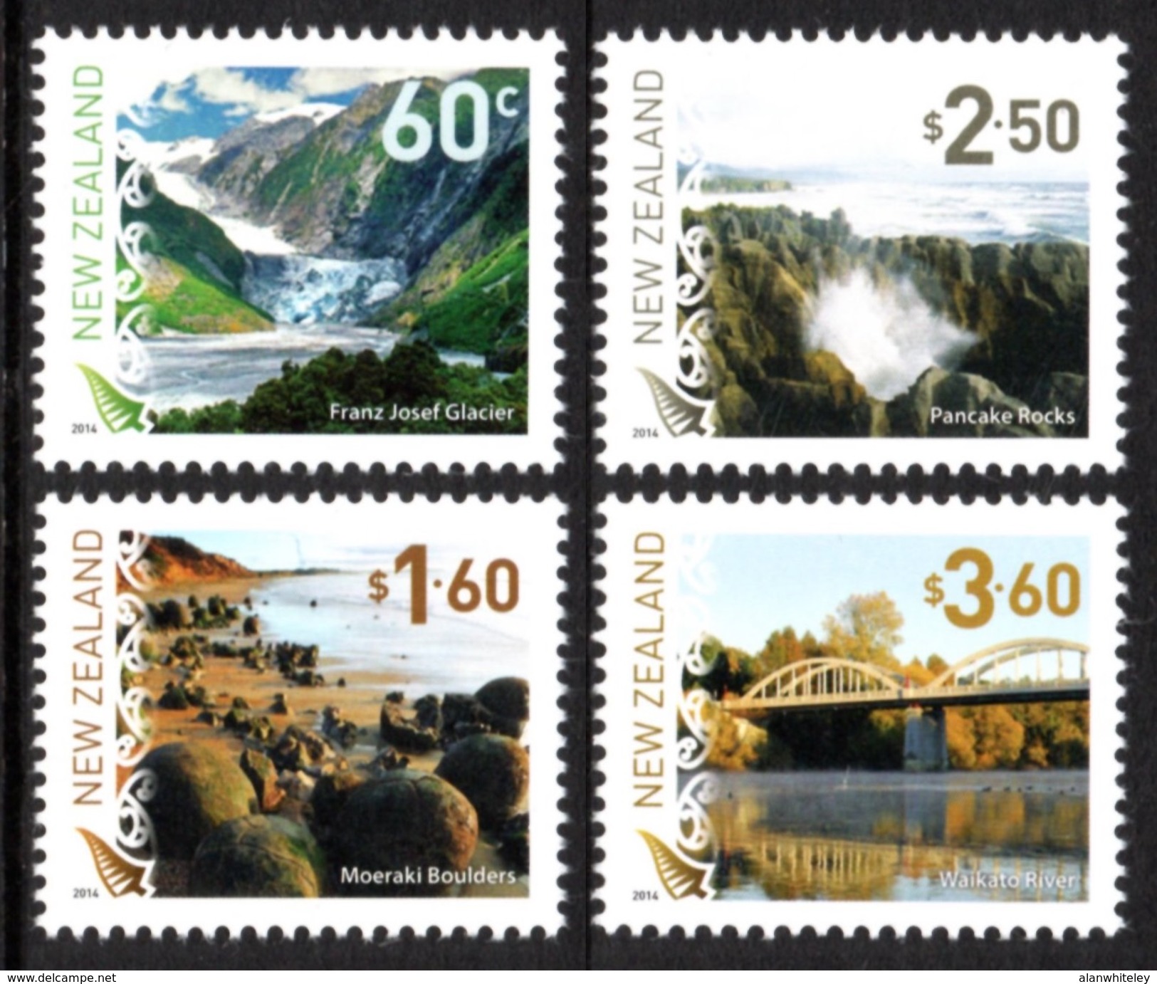 NEW ZEALAND 2014 New Zealand Landscapes (5th Series): Set Of 4 Stamps UM/MNH - Ongebruikt