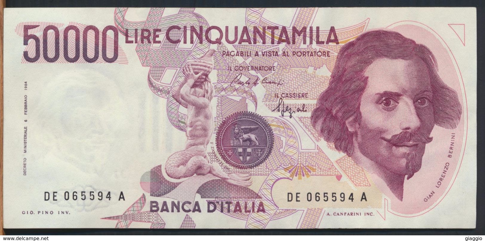 °°° ITALIA - 50000 LIRE BERNINI I° TIPO 06/03/1992 SERIE DE °°° - 50.000 Lire