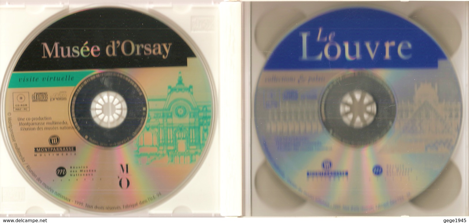 DVD   Visite  Virtuelle  Des  Musées  Du  Louvre  Et  D'Orsay   (  4  DVD ) - Dokumentarfilme