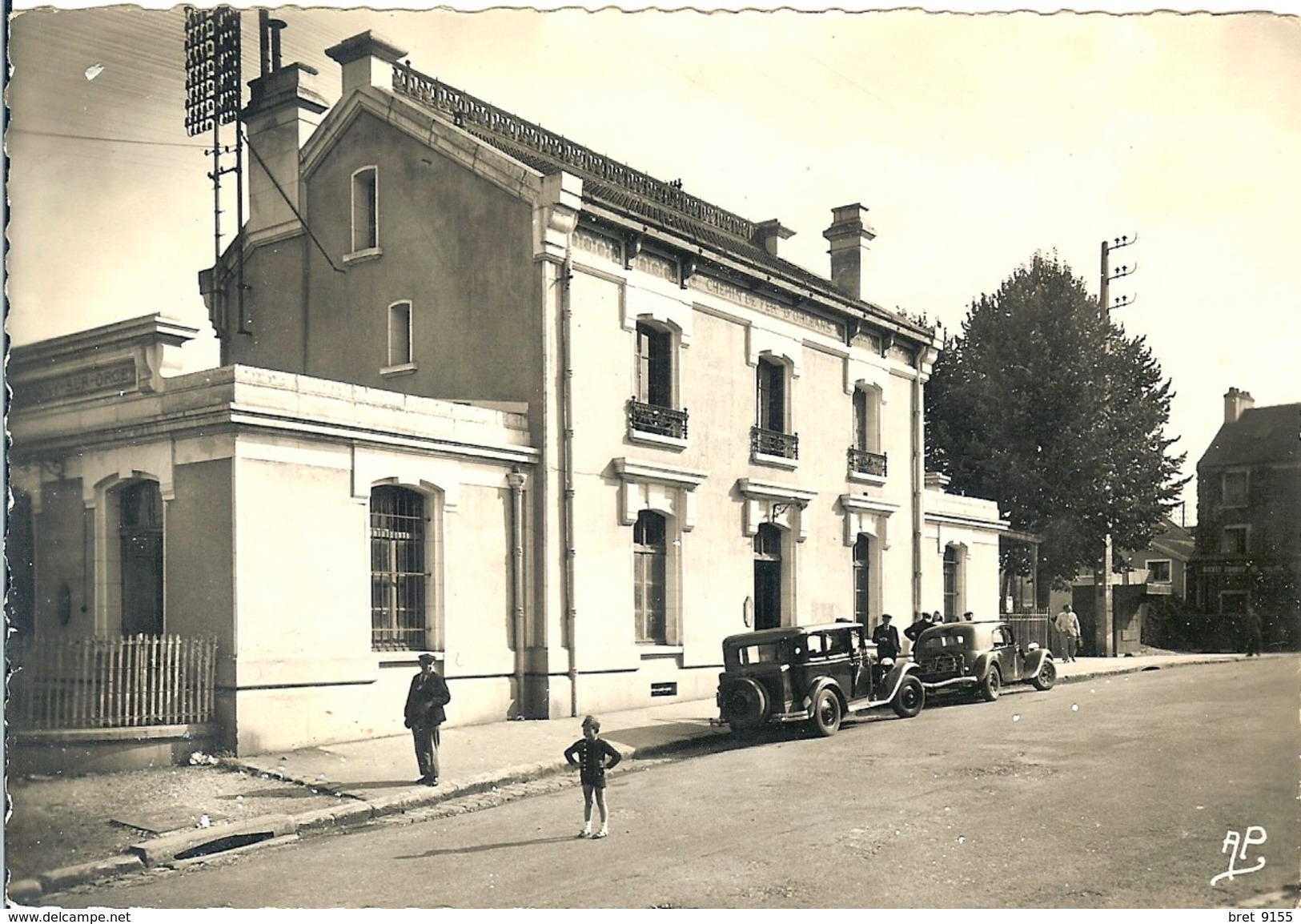 91 SAVIGNY SUR ORGE LA GARE CHEMIN DE FER D ORLEANS VOITURES TRACTION PETITE ANIMATION RARE - Savigny Sur Orge