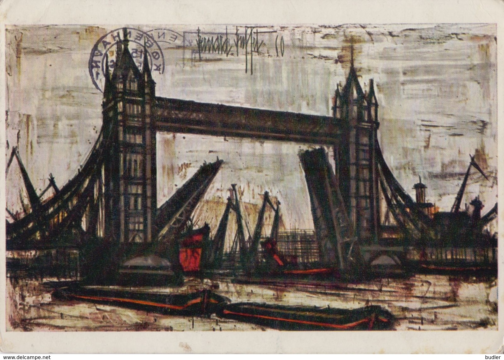 Paintings - Bernard BUFFET : ## Tower Bridge, London ## (1960