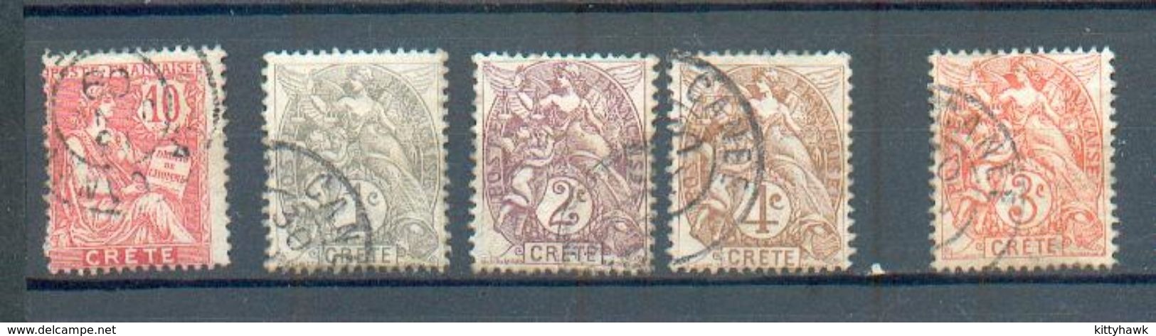 CRETE 11 - YT 1 à 4 - 6 ° Obli - Used Stamps