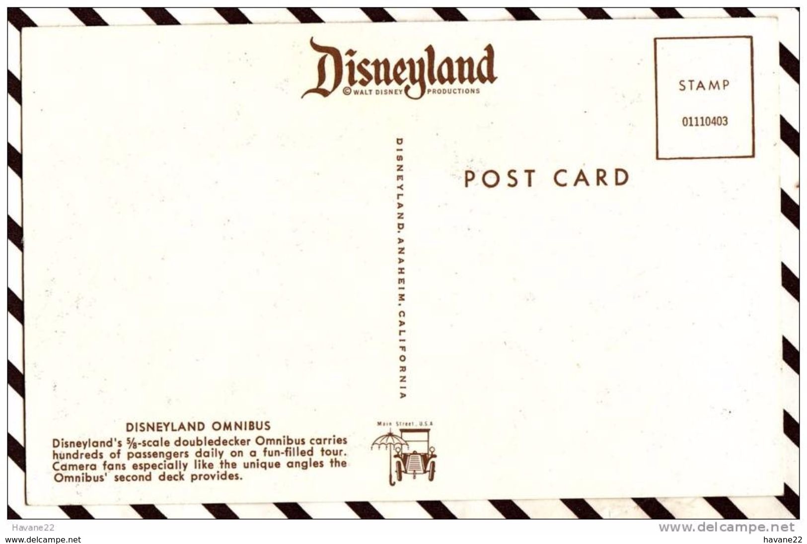 Y2189 Disneyland Omnibus  2 SCANS - Disneyland