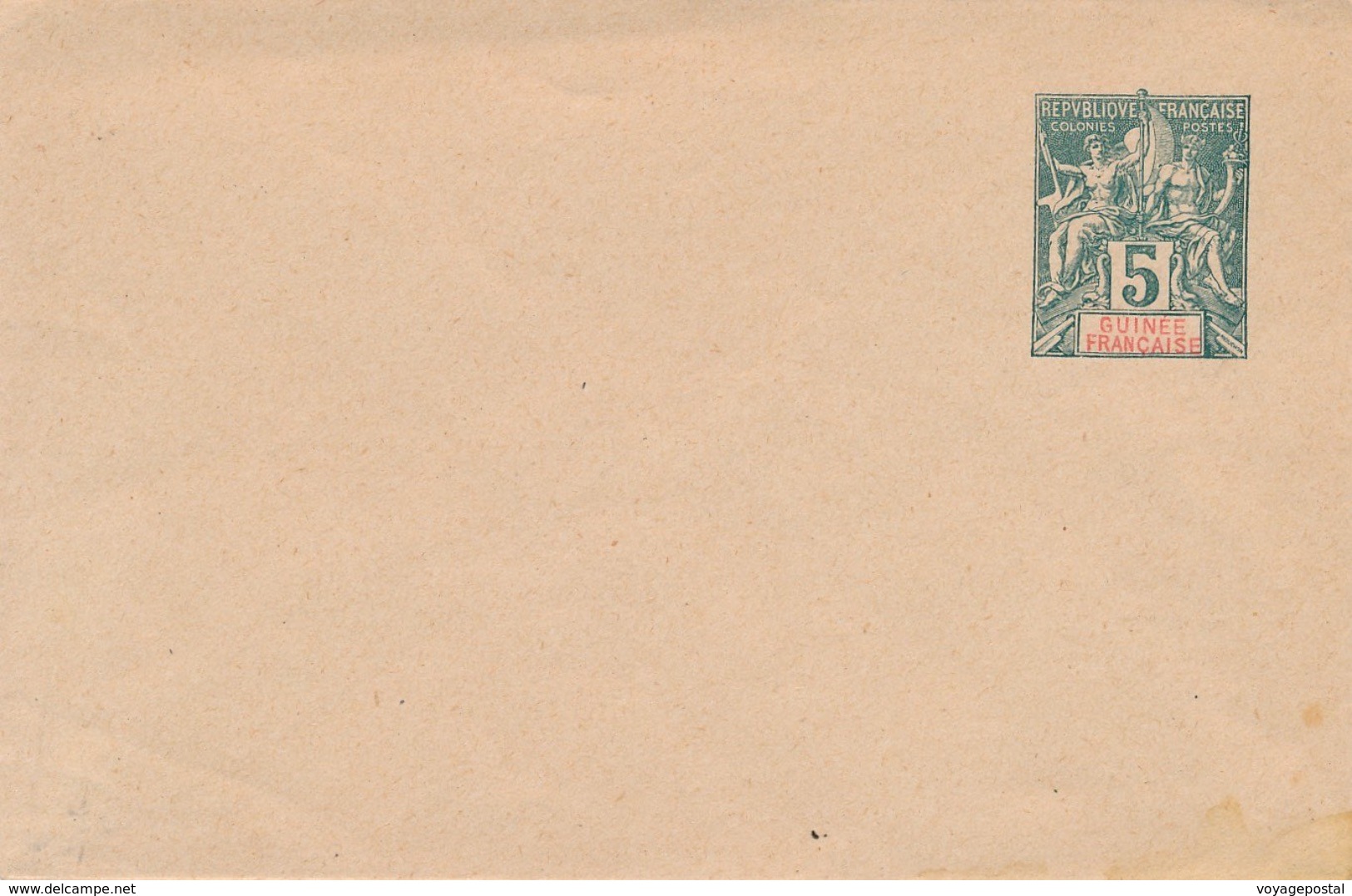 Entier Postal Guinée Française 5c - Covers & Documents