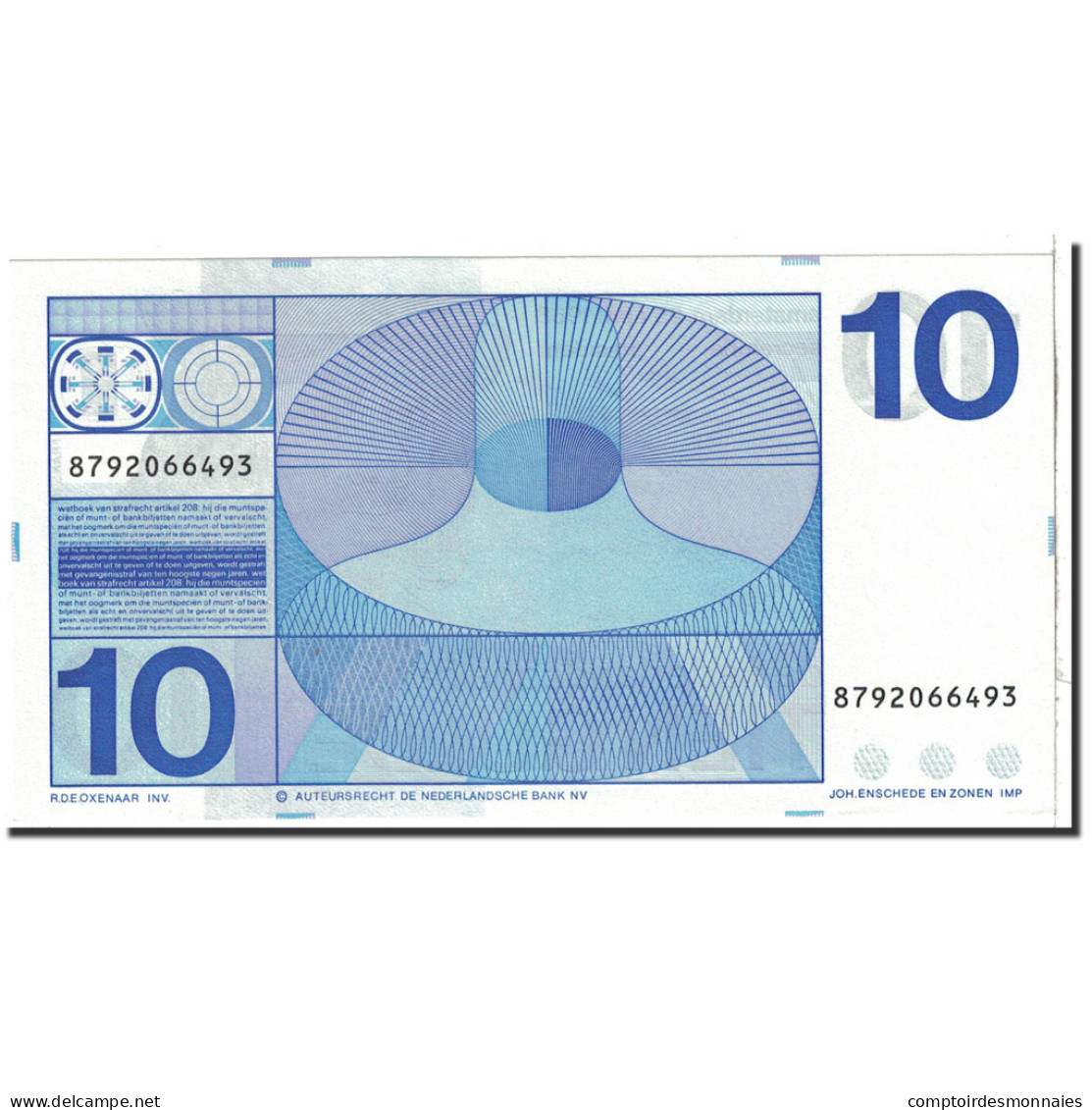 Billet, Pays-Bas, 10 Gulden, 1968, 1968-04-25, KM:91b, NEUF - 10 Gulden