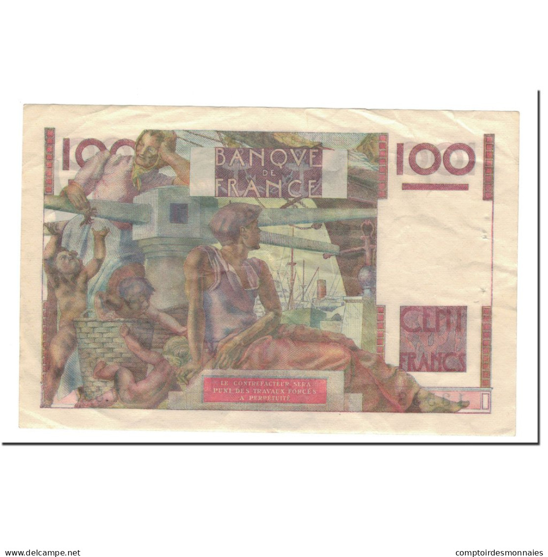 Billet, France, 100 Francs, 1954-03-04, TTB+, Fayette:28.42, KM:128d - 100 F 1945-1954 ''Jeune Paysan''