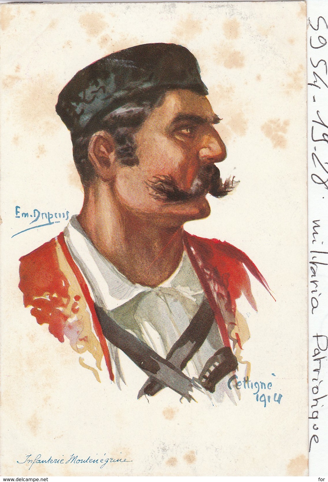 Illustrateur : E. DUPUIS :  Infanterie Montenegrine ( Militaria Militaire ) - Dupuis, Emile