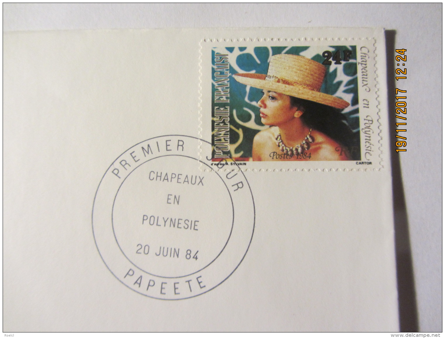 Enveloppe 1er Jour : Polynésie : Chapeaux En Polynésie 1984 - Covers & Documents