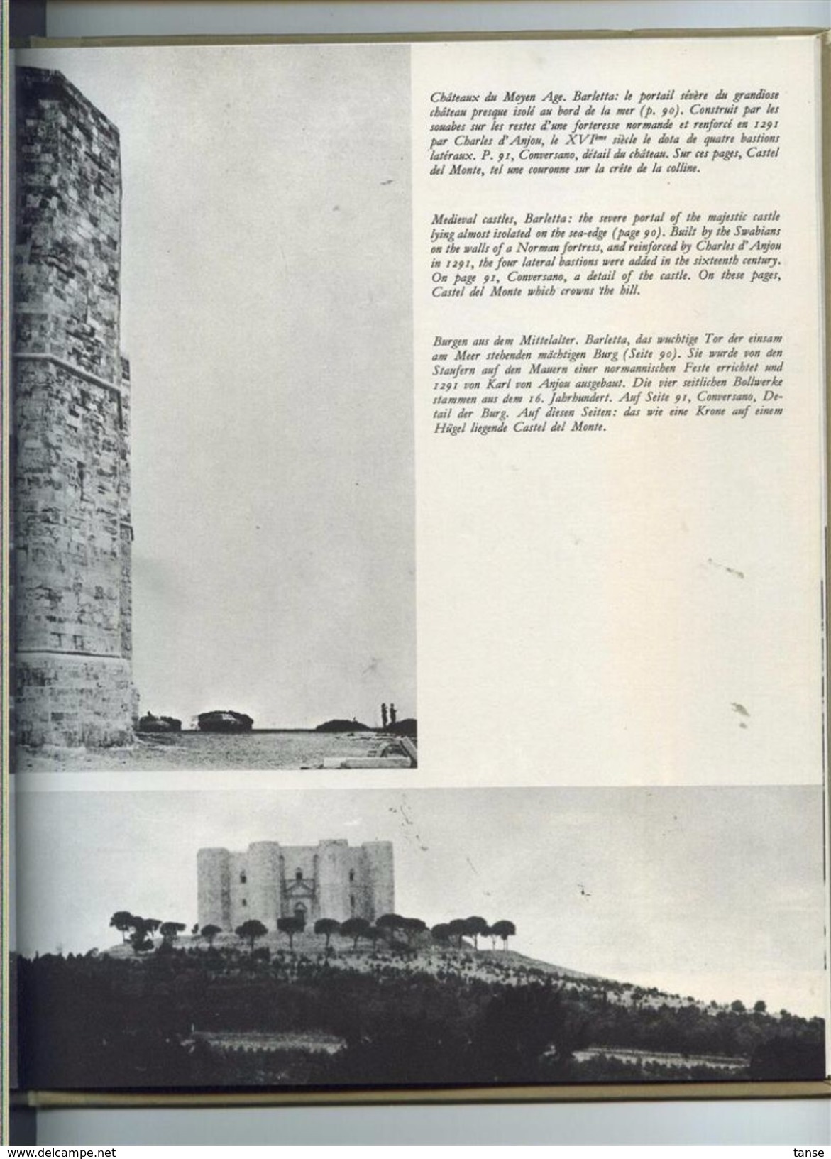 Terra Di Bari (Apulia-Italy) - 1968 Automobile Club D'Italia (Edition Francaise, English Edition, Deutsche Ausgabe) - Geografia