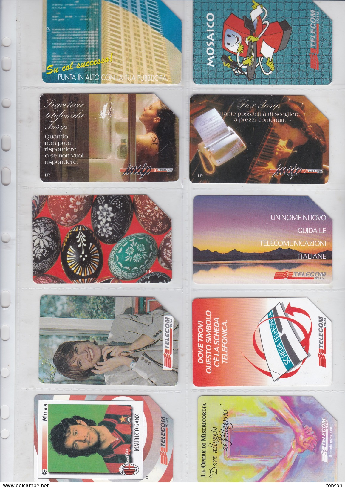 Italy, 10 Different Cards Number 43, Airplane, AIDS, Holiday, 2 Scans. - [4] Colecciones