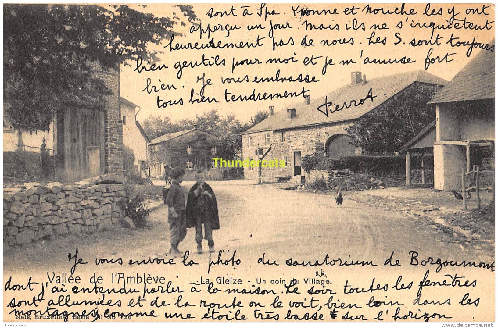 CPA VALLEE DE L'AMBLEVE LA GLEIZE UN COIN DU VILLAGE NELS SERIE 20 NO 26 - Stoumont