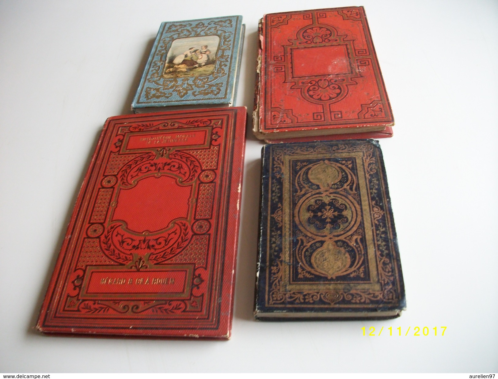 Lot De 4 Livres:Agnès Ou La Petite Joueuse De Luth 1850 - Wholesale, Bulk Lots