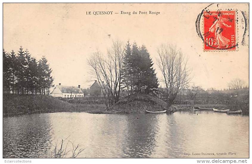 Le Quesnoy      59      Etang Du Pont Rouge      (voir Scan) - Le Quesnoy