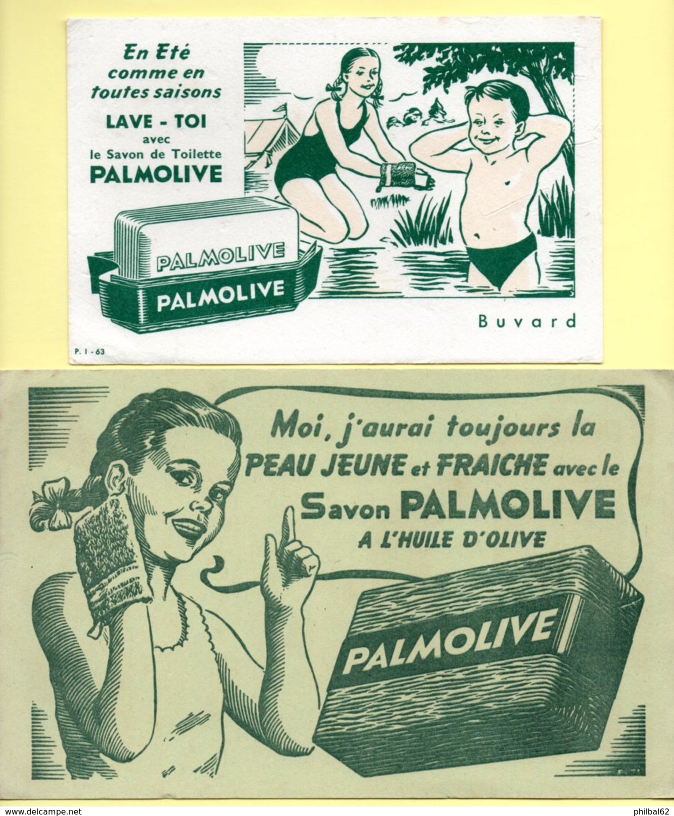 2 Buvards Palmolive - Parfum & Cosmetica