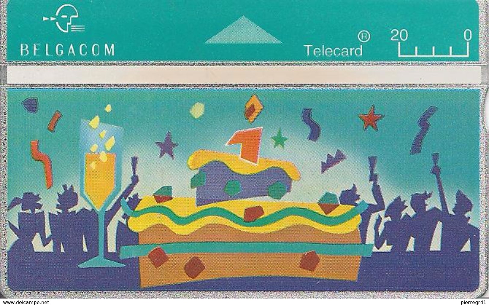 TC-PUBLIC-HOLOGRAPHIQUE-BELGACOM 1 AN-N°307F07531-NEUVE- Avec ENCART Musical-TBE -RARE - Colecciones