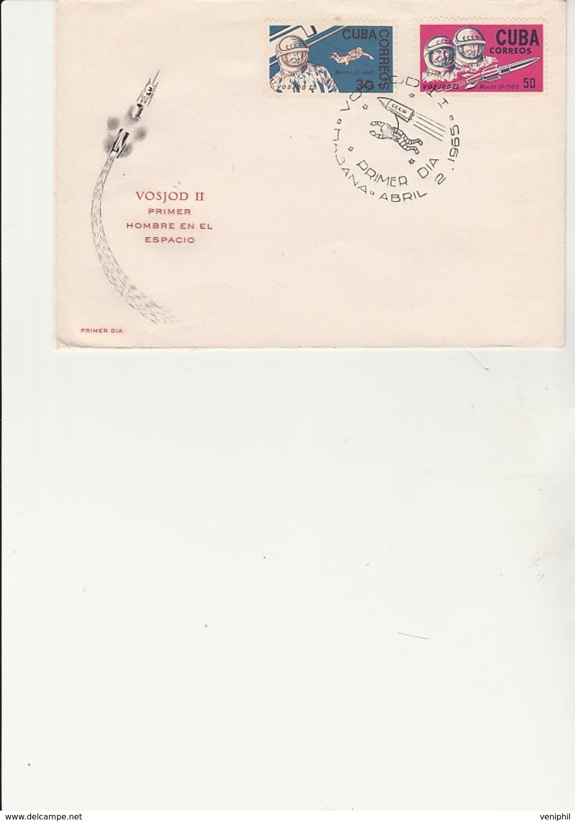 CUBA  - LETTRE AFFRANCHIE N° 839 - 840 AVEC OBLITERATION ILLUSTREE CONCORDANTE-1965- - Nordamerika