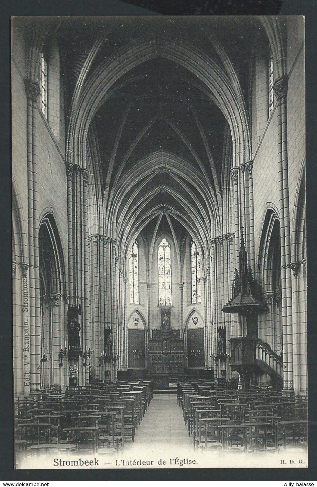 +++ CPA - STROMBEEK - Intérieur De L'Eglise - Cachet Relais   // - Grimbergen