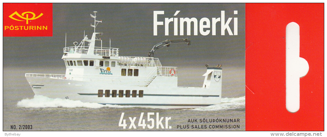 Iceland 2003 Booklet Of 4 Scott #990c 45k Saefari, Saevar - Ferries - Markenheftchen