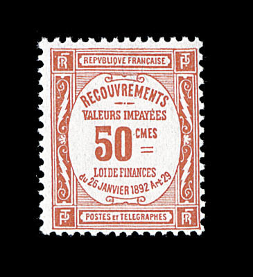 ** N°47 - 50c Rouge - TB - 1859-1959 Neufs