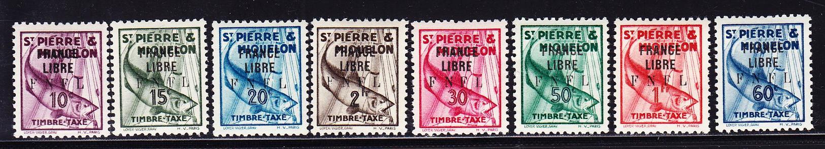 * TAXE N°58/65 - 8 Val - TB - Vide