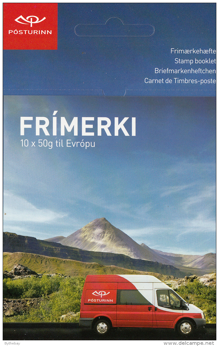 Iceland 2013 MNH Sc 1311a Booklet Of 10 Postal Van EUROPA - Markenheftchen