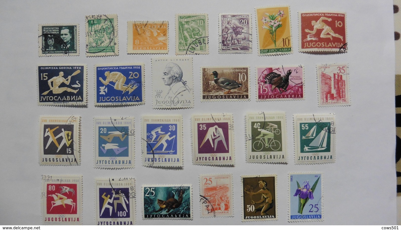 Yougoslavie  : 25 Timbres Oblitérés - Colecciones & Series