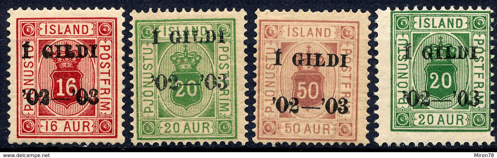 Stamps Iceland 1902 - Ungebraucht