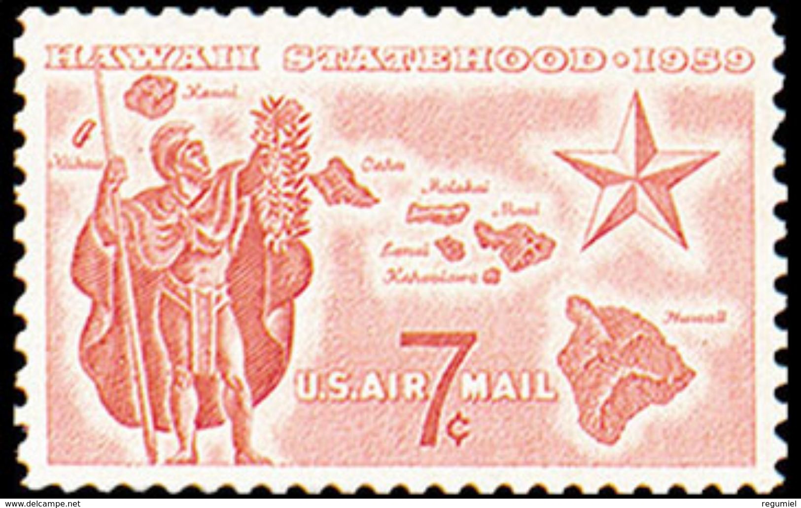 Estados Unidos Aereo 055 ** MNH. 1959 - 1b. 1918-1940 Ungebraucht